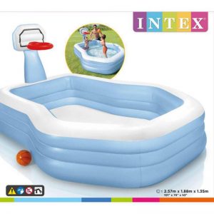 Piscina aro de basquetbol 257x188x135 cm Intex