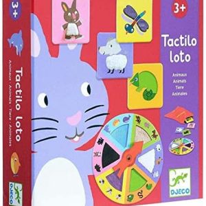 Juego Sensorial Tactilo Loto Animales – Djeco