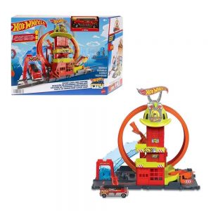 Pista super estación de bomberos Hotwheels