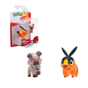 Pokemon – set 2 figuras Tepig y Rockruff