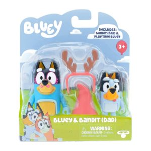 Bluey pack 2 figuras – bluey & bandit