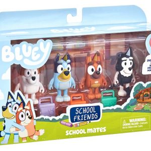 Bluey pack 4 figuras – school friends