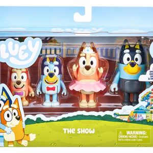 Bluey pack 4 figuras – the show