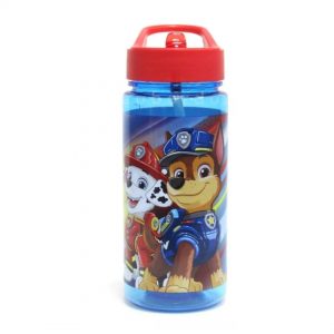 Botella Con Bombilla Cierre Fácil Paw patrol Azul 500ml