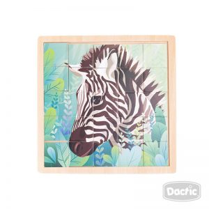 Puzzle Animales Madera 25 piezas cuadradas