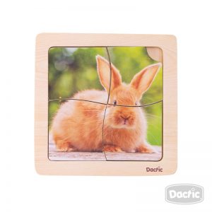 Puzzle Animales Madera 4 piezas