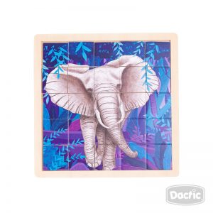 Puzzle Animales Madera 25 piezas cuadradas