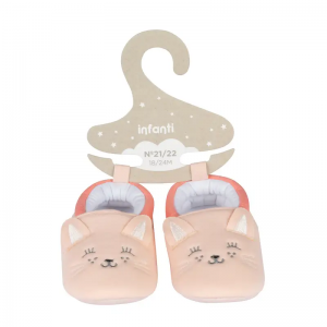 Pantufla Gatito rosada