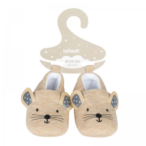 Pantufla Ratoncito Beige