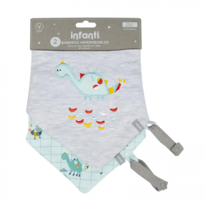 Baberos Impermeables Dino – Bipack