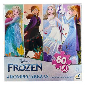 Puzzle 4×60 piezas Frozen