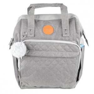 Mochila pañalera open gris