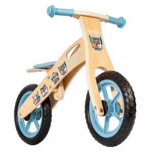 Bicicleta de Equilibrio Aprendizaje Madera Robot Celeste